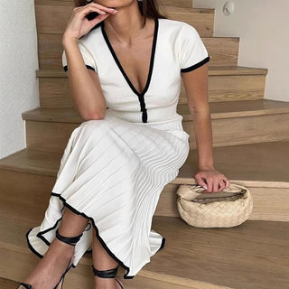 Knitted Tie-Strap Two‑Piece Set