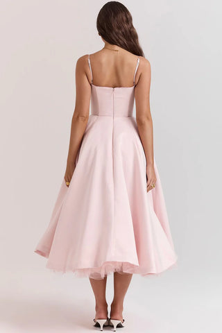 Sculpted Bodice Midi Dress